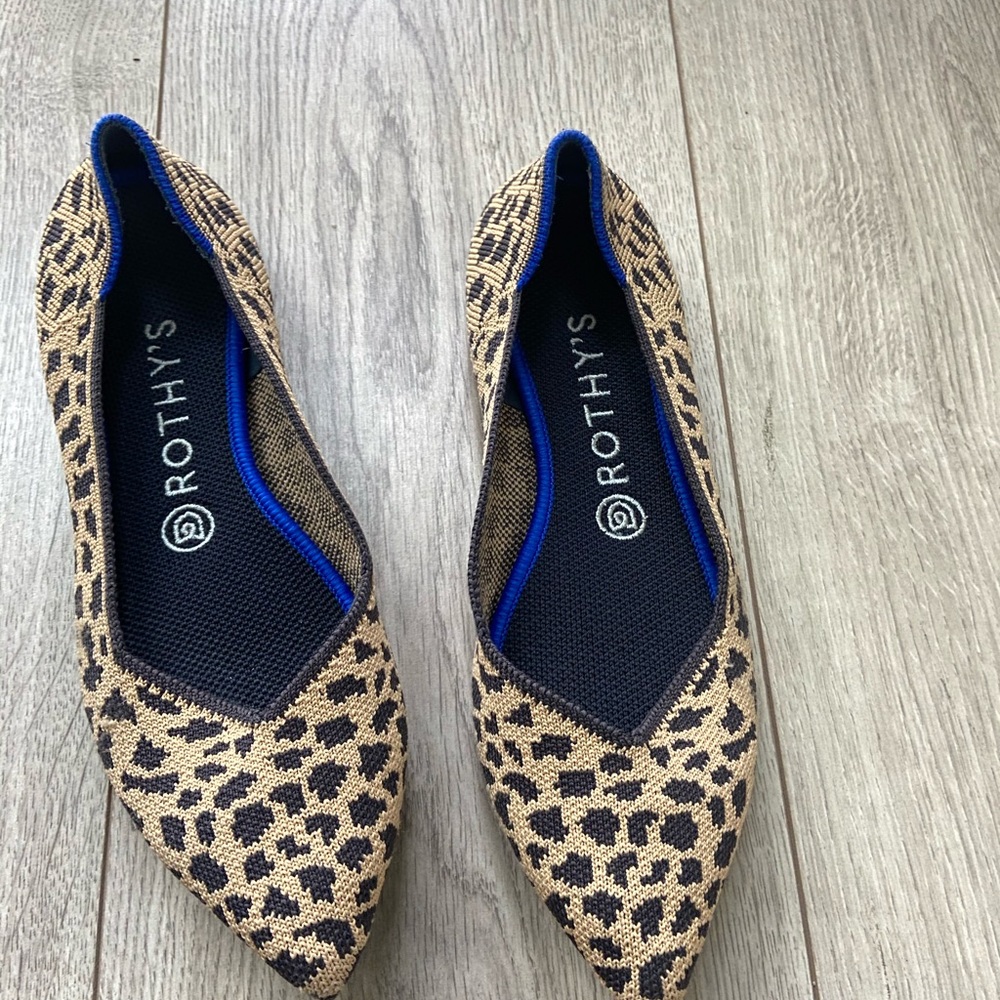 Rothy’s Leopard The Point Flat size 8 *sold out*